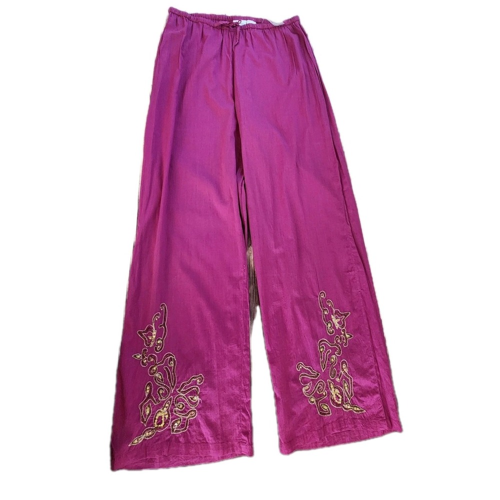 Newport News Beach Pants L bathing suit cover up Vacation Resort Cruise Wear - Picture 4 of 10